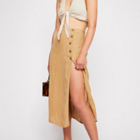 Free People Roman Holiday Midi Skirt - Picture 1 of 2